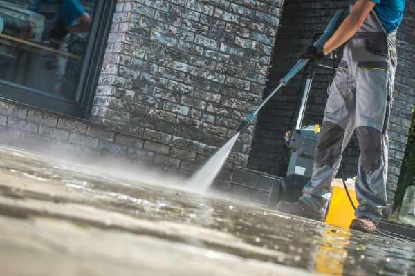 Storefront Pressure Washing in Sheboygan