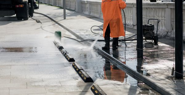 Parking Lot Pressure Washing in Sheboygan