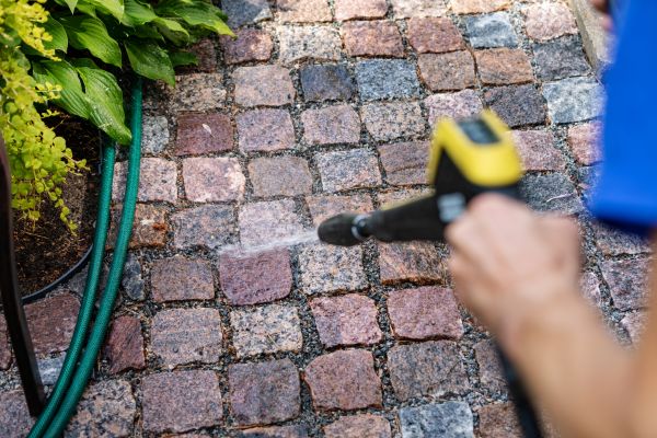 Paver Sidewalk Cleaning in Sheboygan