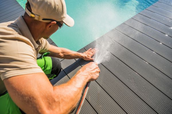 Pool Area Power Washing in Sheboygan