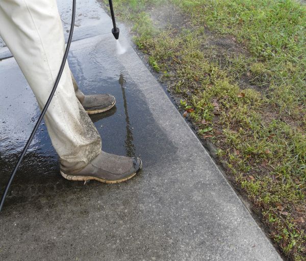 Concrete Slab Powerwashing in Sheboygan